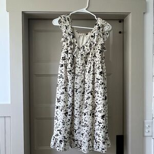 Black & Cream Floral Dress